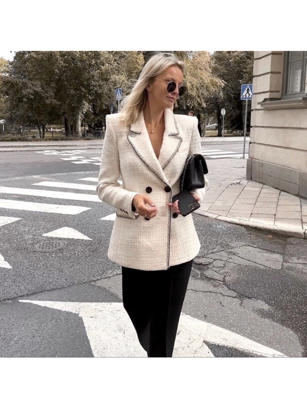 ZARA TEXTURED BLAZER